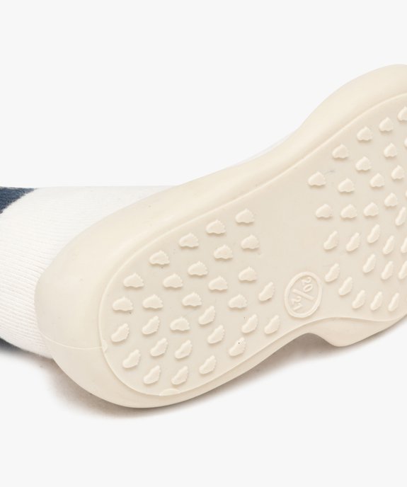 Chaussons bébé garçon à col chaussette avec semelle  vue6 - GEMO (ENFANT) - GEMO
