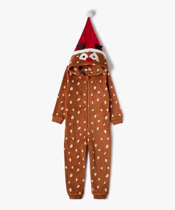 Combinaison pyjama enfant zippée spéciale Noël vue1 - GEMO (ENFANT) - GEMO