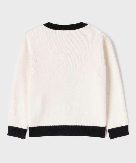 Gilet à col rond fille vue3 - GEMO (ENFANT) - GEMO