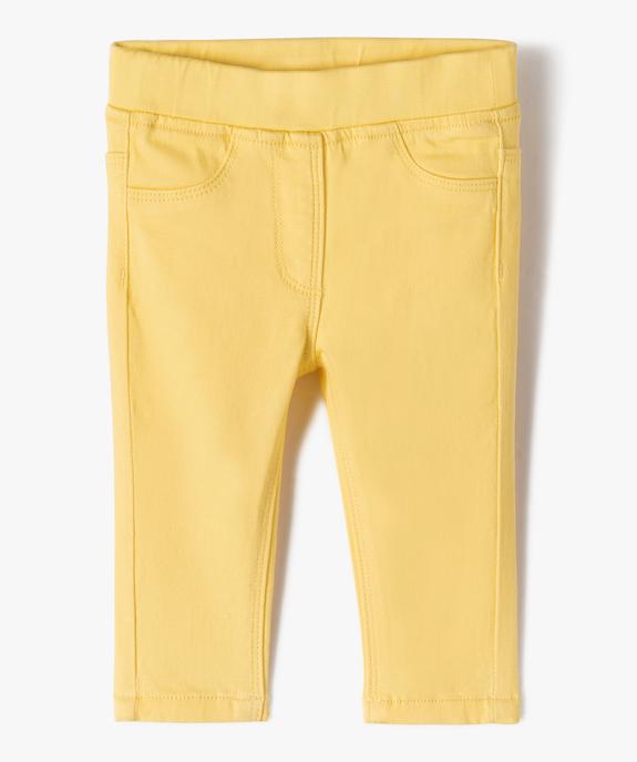 Pantalon bébé fille slim uni à taille élastiquée  vue1 - GEMO 4G BEBE - GEMO