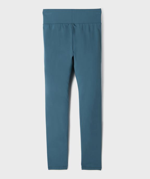 Legging de sport à taille haute et élastiquée fille vue3 - GEMO (JUNIOR) - GEMO