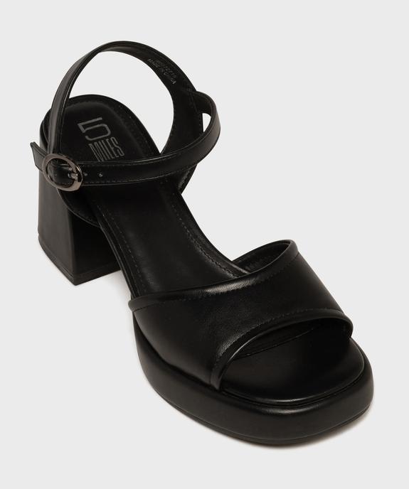 Sandales à talon épais et semelle plateforme femme - 5 Miles vue5 - 5 MILES - GEMO