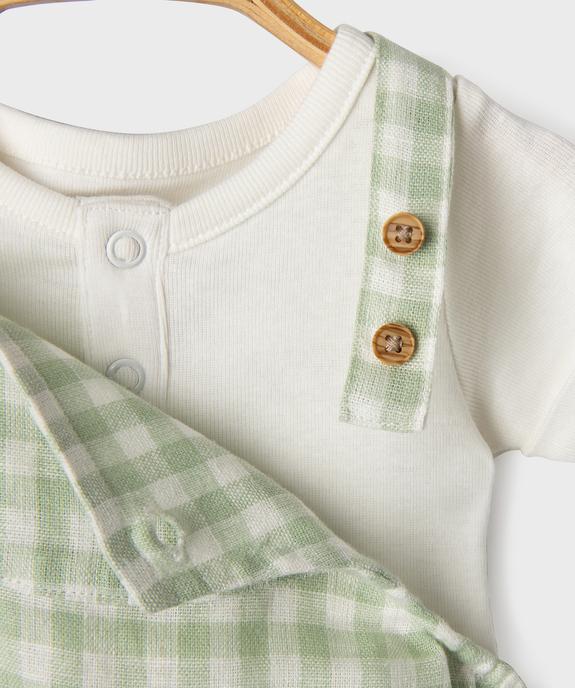 Ensemble 2 pièces bébé body et salopette vue5 - GEMO(BB COUCHE) - GEMO