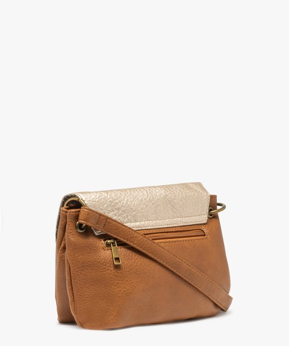 Sac à bandoulière avec rabat scintillant femme vue2 - GEMO (ACCESS) - GEMO