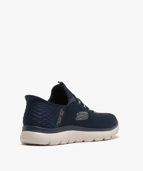 Baskets homme en maille sans lacets et à semelle amortissante Slip ins Summits - Skechers vue4 - SKECHERS - GEMO