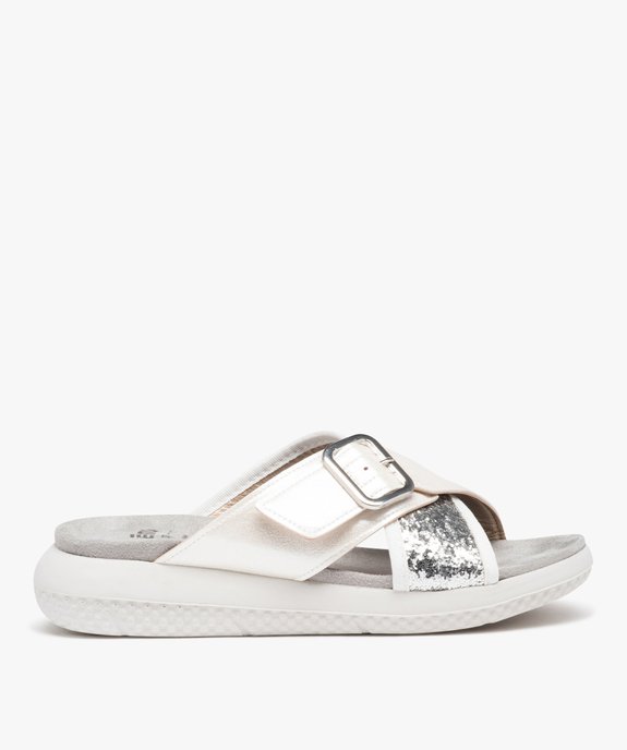 Mules femme confort irisées à semelle épaisse  vue1 - GEMO (CONFORT) - GEMO