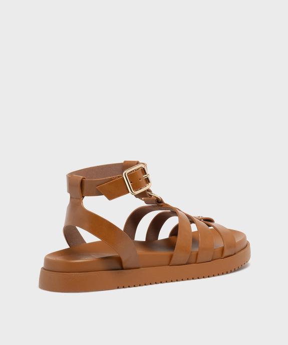 Sandales à brides avec détails métalliques femme - 5 Miles vue4 - 5 MILES - GEMO