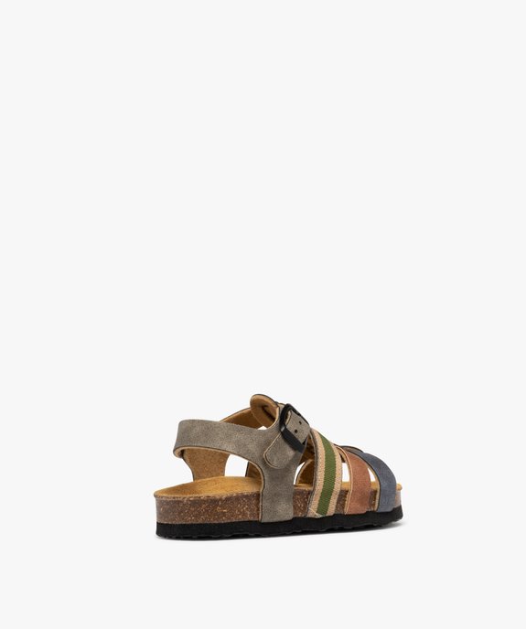 Sandales multibrides à semelle intérieure cuir ergonomique garçon vue4 - BUGGY GEMO FOR GOOD - GEMO