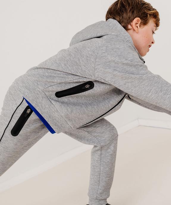 Sweat de sport zippé à capuche garçon vue2 - GEMO (ENFANT) - GEMO