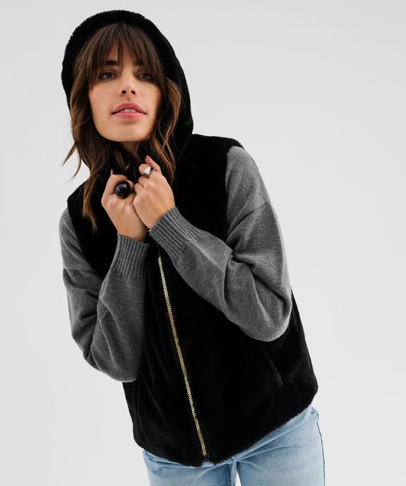 Doudoune sans manches réversible à capuche femme vue2 - GEMO 4G FEMME - GEMO