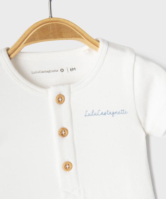 Ensemble 2 pièces bébé garçon body et barboteuse - LuluCastagnette vue5 - LULU CASTAGNETTE G4G D - GEMO