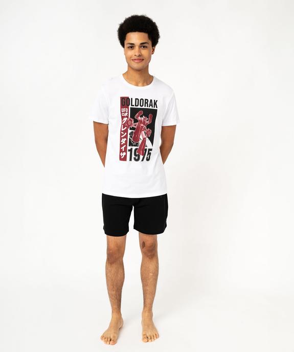 Pyjashort en coton imprimé homme - Goldorak vue1 - GOLDORAK - GEMO