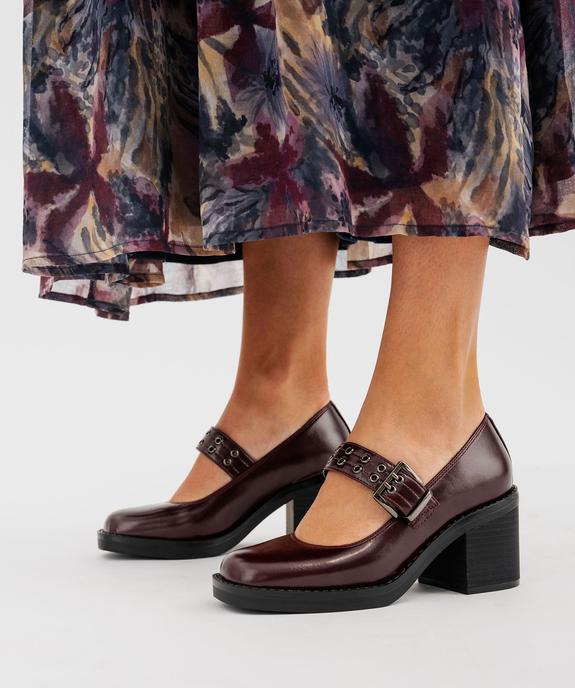 Chaussures à talon Mary Jane à semelle épaisse femme vue1 - 5 MILES - GEMO