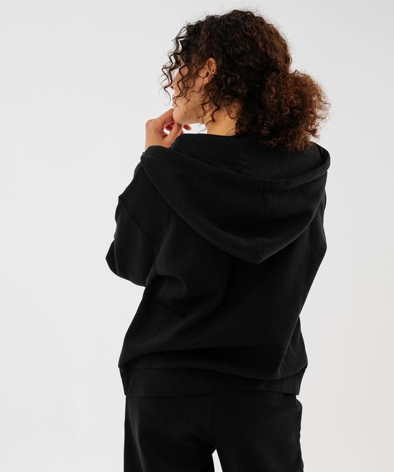 Sweat zippée à capuche en molleton femme vue3 - GEMO 4G FEMME - GEMO