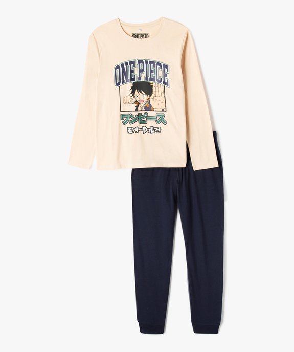 Pyjama garçon bicolore avec motif XXL - One Piece vue1 - ONE PIECE - GEMO