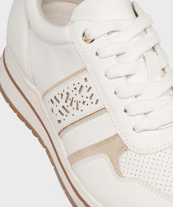 Baskets à lacets avec talon compensé femme - Valentina Baldano vue6 - VALENTINA BALDA - GEMO