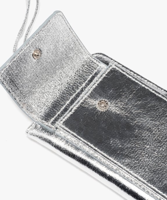 Pochette à bandoulière compagnon avec étui smartphone brillant femme vue4 - GEMO (ACCESS) - GEMO