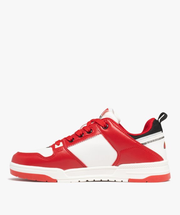 Baskets à lacets avec empiècements colorés garçon - Ellesse vue3 - ELLESSE - GEMO