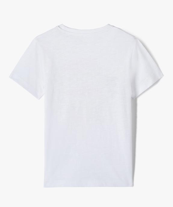 Tee-shirt imprimé 100% coton garçon vue3 - GEMO (ENFANT) - GEMO