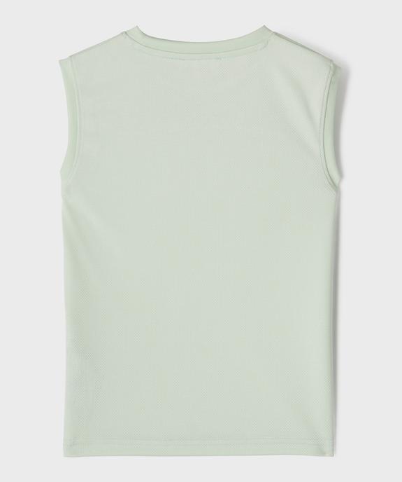 Débardeur de sport en mesh et jersey garçon vue3 - GEMO 4G GARCON - GEMO