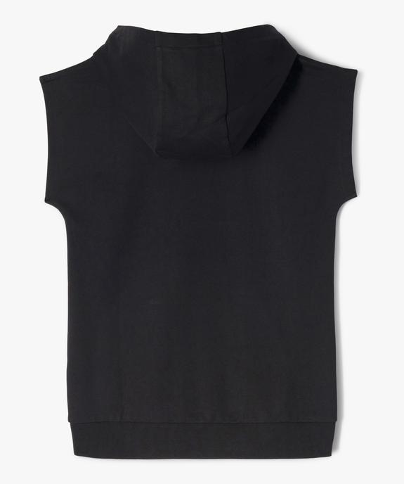 Sweat à capuche sans manches avec poche kangourou garçon vue3 - GEMO (JUNIOR) - GEMO