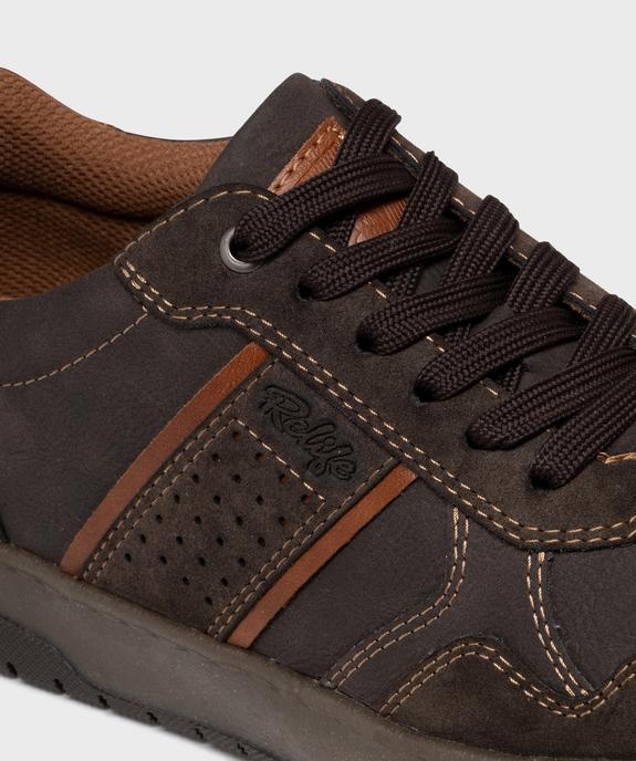 Baskets basses de ville à zip homme - Relife vue6 - RELIFE - GEMO