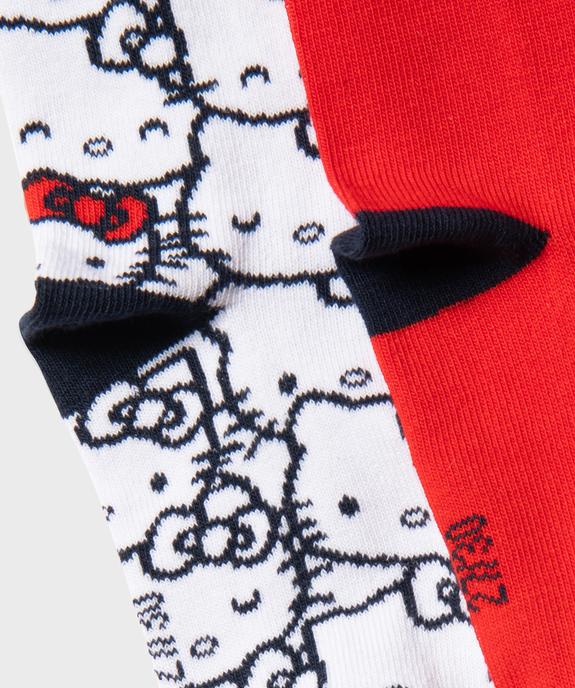 Chaussettes hautes à motifs fille (lot de 5) - Hello Kitty vue3 - HELLO KITTY - GEMO