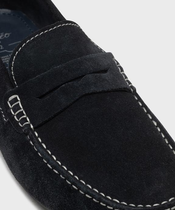 Mocassins dessus cuir velours homme -Tanéo vue6 - TANEO GEMO FOR GOOD - GEMO