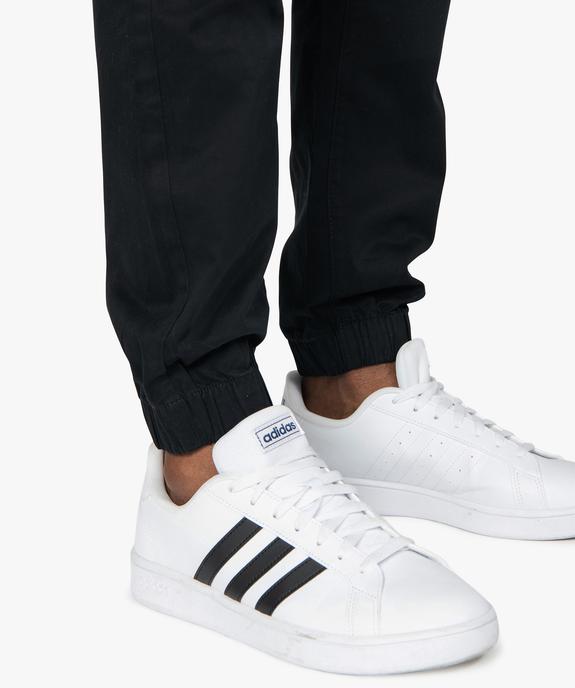 Pantalon homme en toile avec taille et bas élastiqué vue5 - GEMO (HOMME) - GEMO