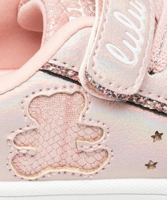 Tennis bébé fille irisées à lacets élastiques - LuluCastagnette vue6 - LULU CASTAGNETT - GEMO