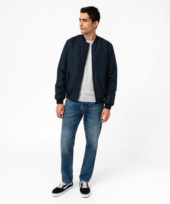 Blouson zippé style bombers homme vue5 - GEMO 4G HOMME - GEMO