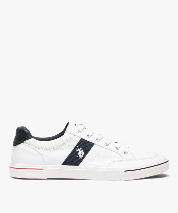Baskets homme en toile unie à lacets – US Polo Assn vue2 - US POLO - GEMO