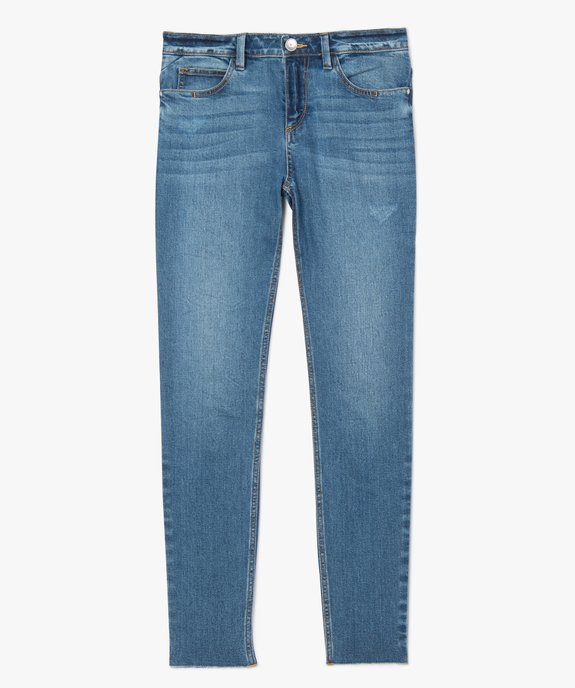 Jean femme coupe skinny longueur 7/8ème bord franc vue4 - FOLLOW ME - GEMO