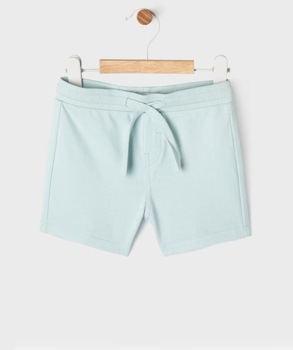 Short en maille avec ceinture ajustable bébé garçon vue1 - GEMO 4G BEBE - GEMO