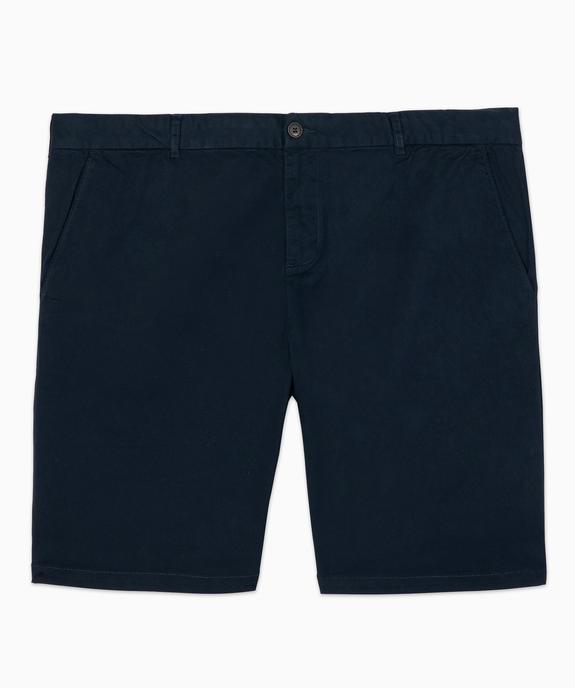 Bermuda homme grande taille uni coupe droite vue4 - GEMO (G TAILLE) - GEMO