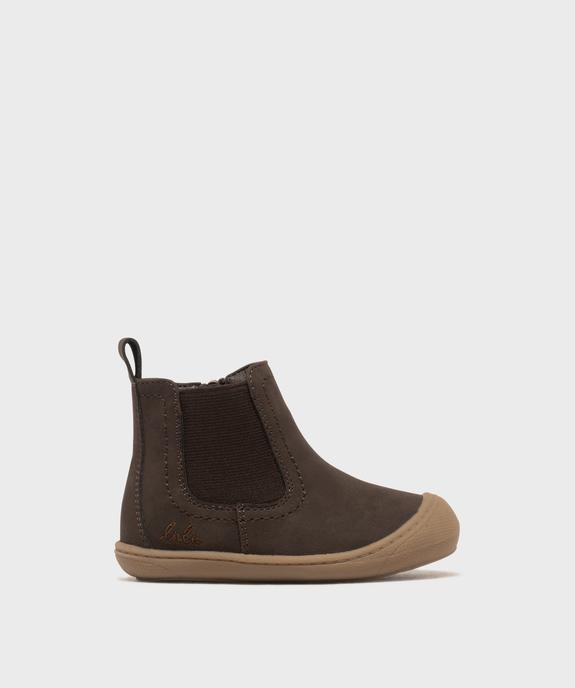 Boots Chelsea zippées bébé garçon - LuluCastagnette vue1 - LULUCASTAGNETTE - GEMO