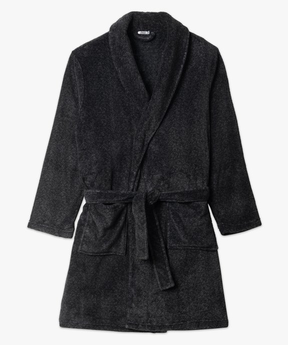 Robe de chambre peignoir en maille peluche homme vue4 - GEMO(HOMWR HOM) - GEMO