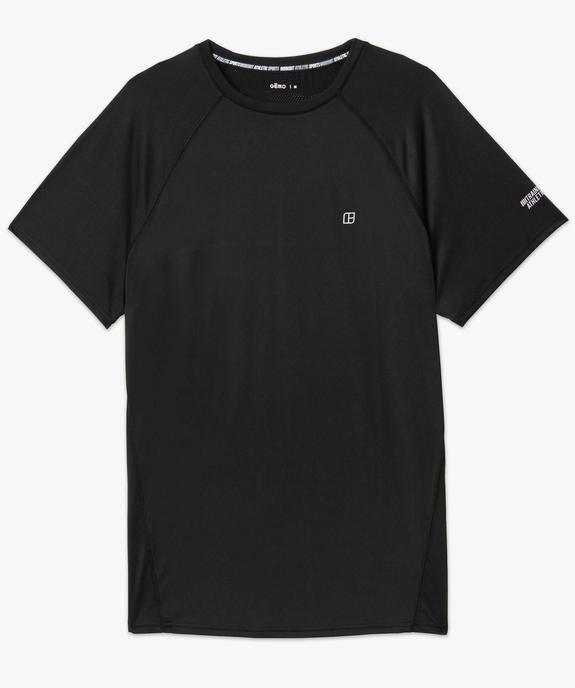 Tee-shirt homme à manches courtes en matière respirante vue4 - GEMO (HOMME) - GEMO