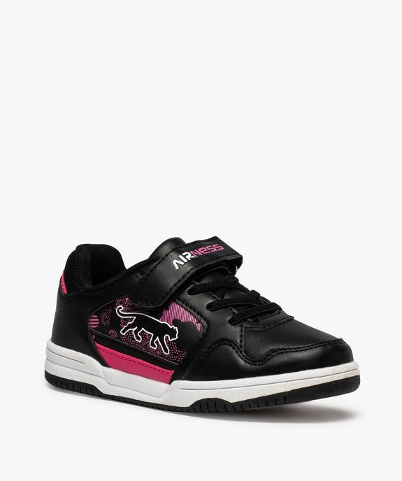 Baskets fille bicolore avec fermeture scratch - Airness vue2 - AIRNESS - GEMO