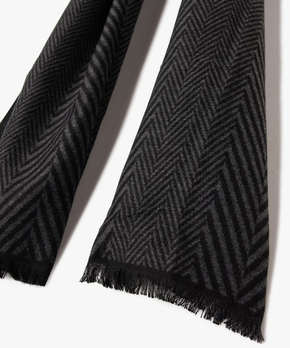 Écharpe fine à motif chevrons homme vue2 - GEMO (ACCESS) - GEMO