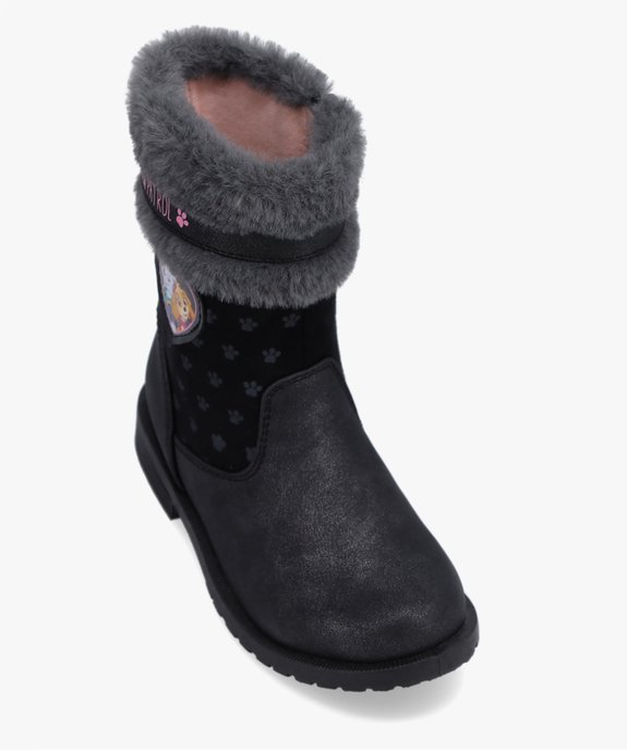 Boots fourrées fille dessus métallisé – Pat’Patrouille vue5 - PAT PATROUILLE - GEMO