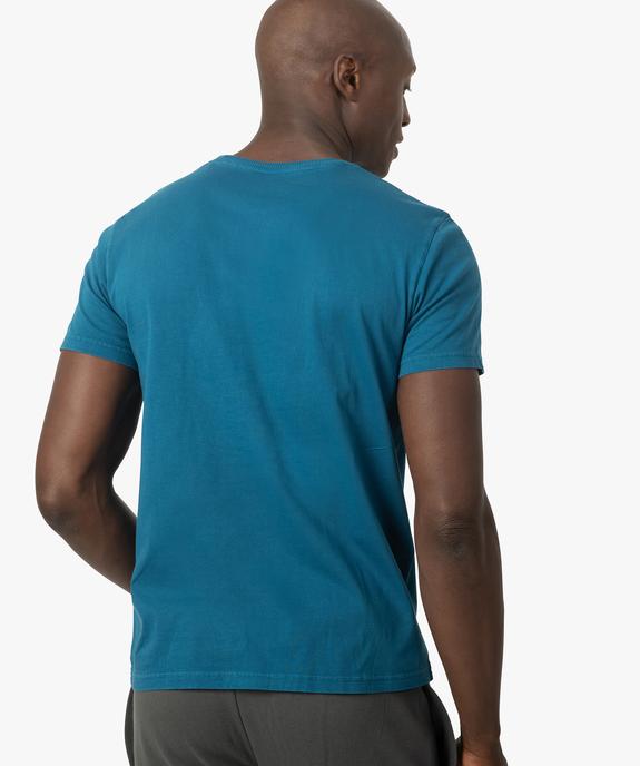 Tee-shirt homme avec inscription ton sur ton - Camps United vue3 - CAMPS UNITED - GEMO