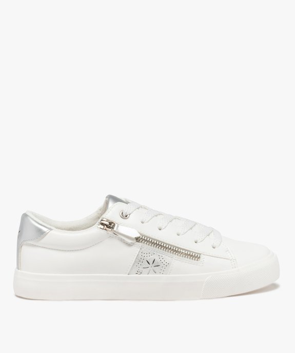 Tennis femme à lacets pailletés et zip décoratif femme vue2 - GEMO (SPORTSWR) - GEMO