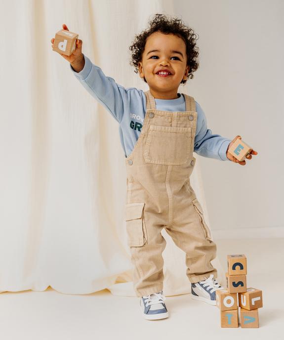 Sweat avec inscriptions « Green » bébé garçon vue4 - GEMO 4G BEBE - GEMO