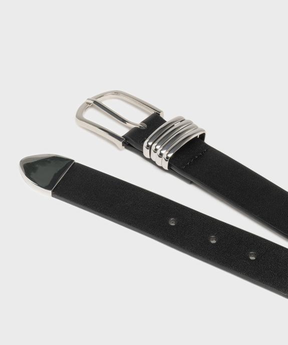 Ceinture avec boucle et passants métalliques femme vue2 - GEMO (ACCESS) - GEMO