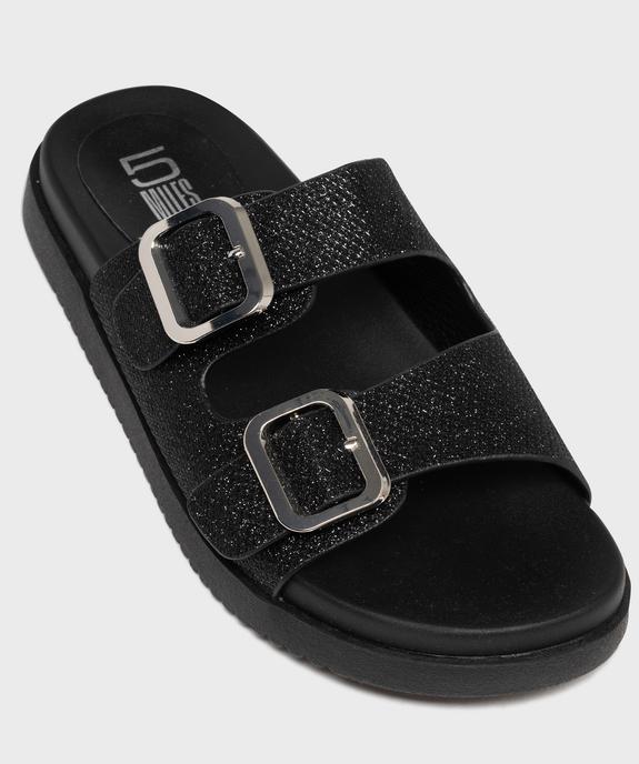 Mules à larges brides ont toile femme - 5 Miles vue5 - 5 MILES - GEMO