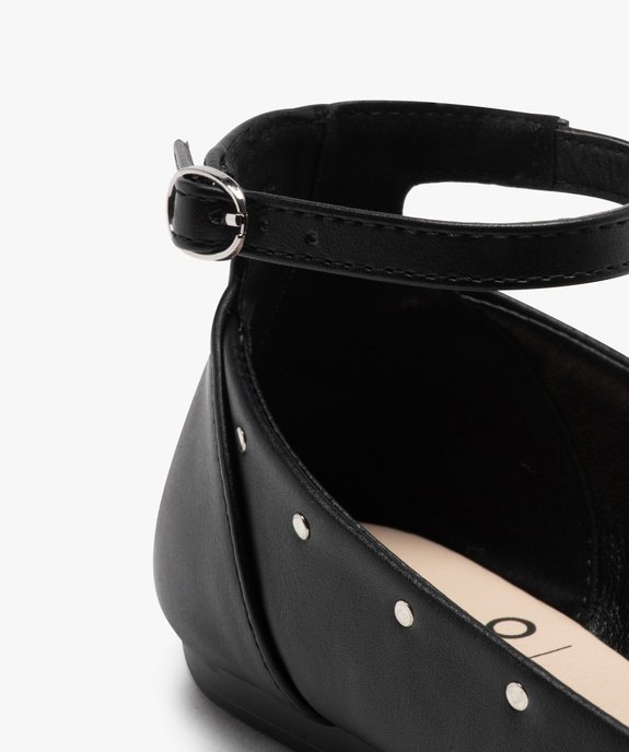 Ballerines femme unies à bout pointu et clous métalliques  vue6 - GEMO(URBAIN) - GEMO
