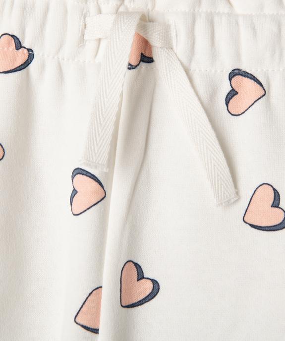 Pantalon de jogging ample avec intérieur molletonné bébé fille vue2 - GEMO 4G BEBE - GEMO