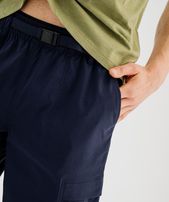 Bermuda technique multipoche en matière fine et légère homme - Roadsign vue2 - ROADSIGN D - GEMO