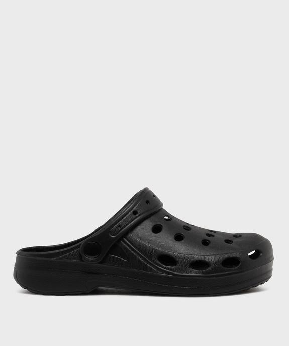 Sabots souples dessus uni perforé femme vue1 - GEMO (PLAGE) - GEMO